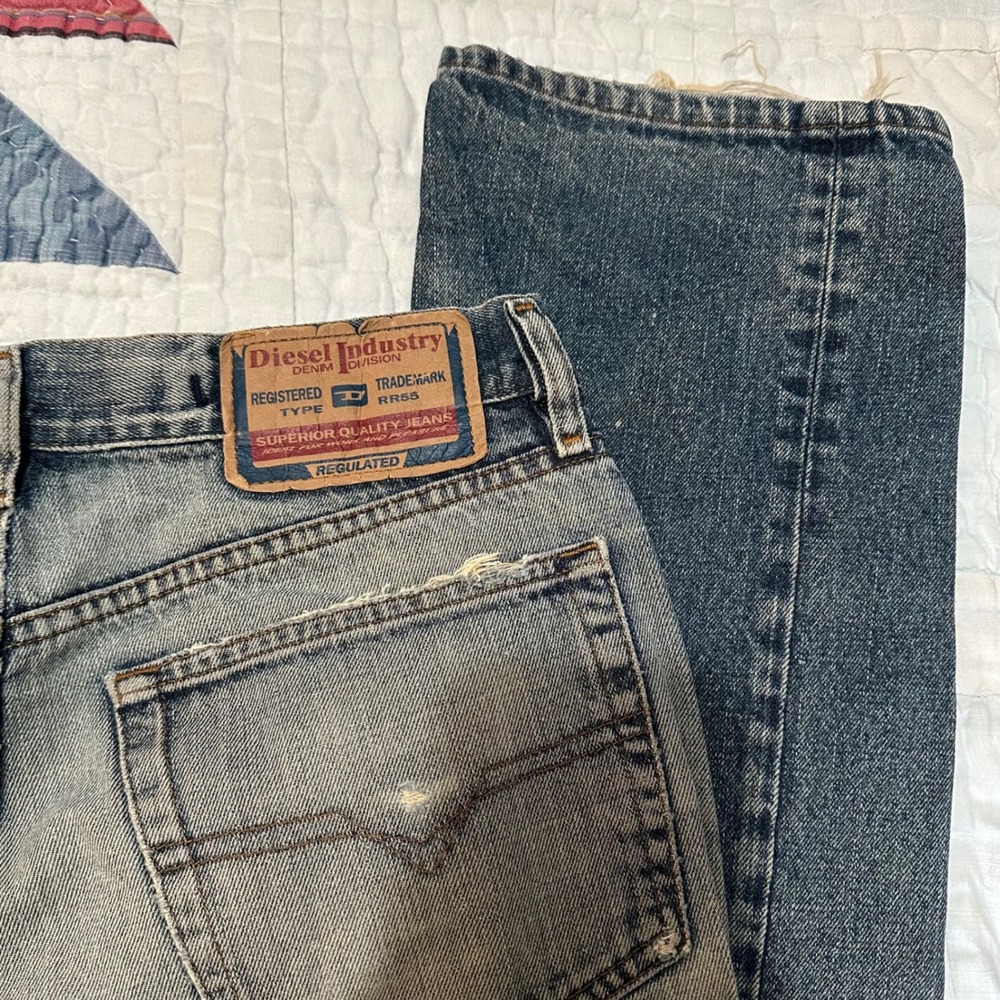 Diesel Jeans Blue Distressed Denim Pants Size 31 - Picture 6 of 6